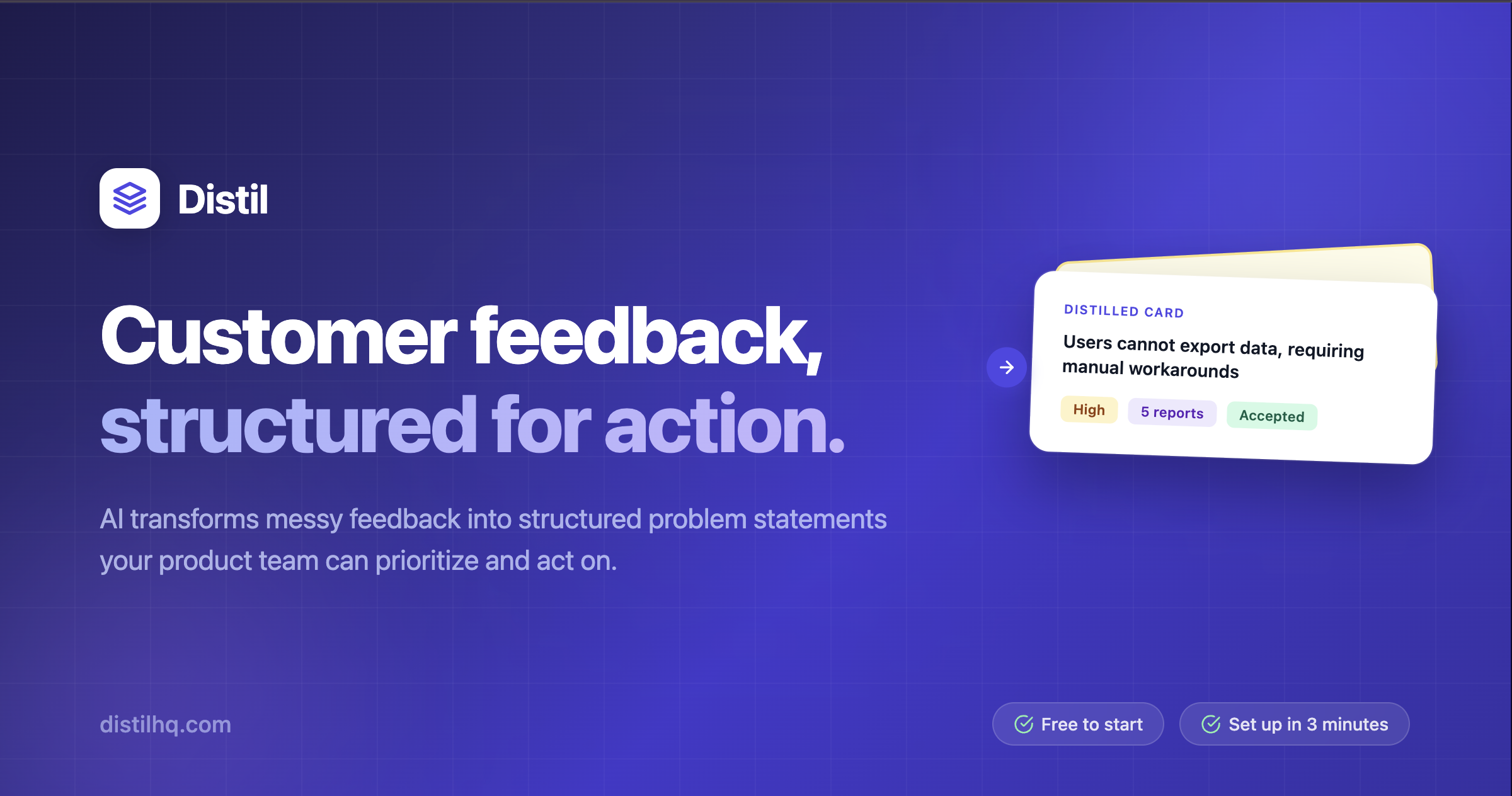 Distil - AI-Powered Customer Feedback Management